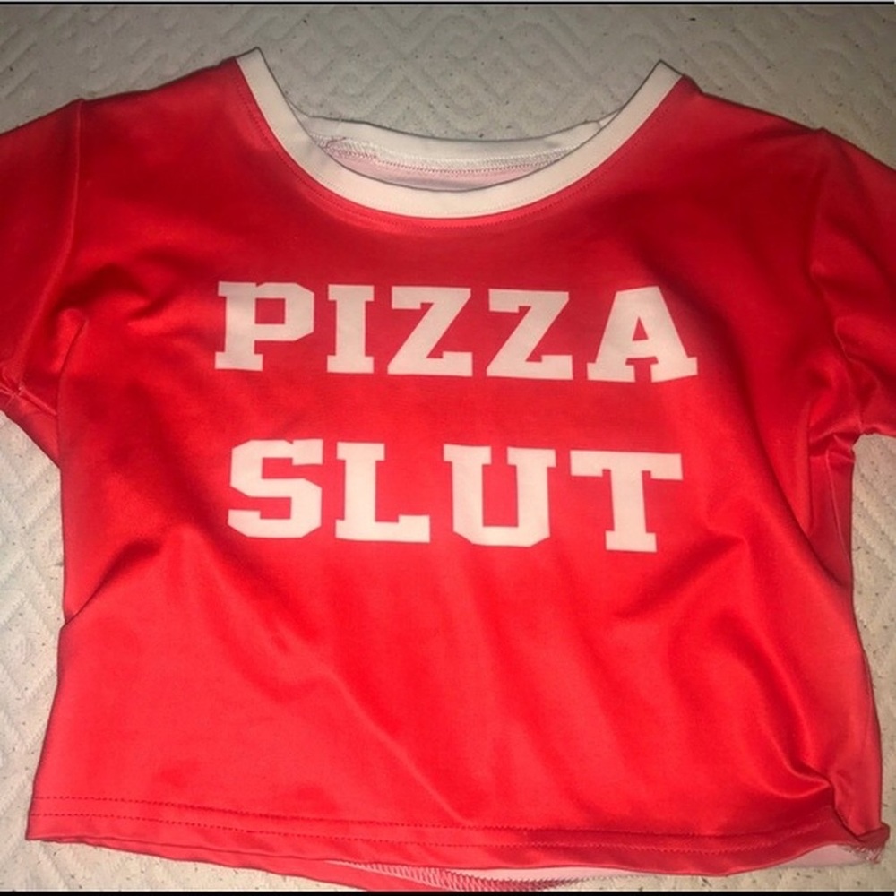 Pizza Slut Ringer Top